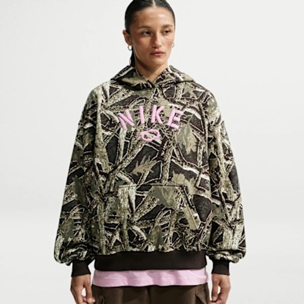 Nike Studio Fleece Medium Weight Women's Oversized Pullover Hoodie