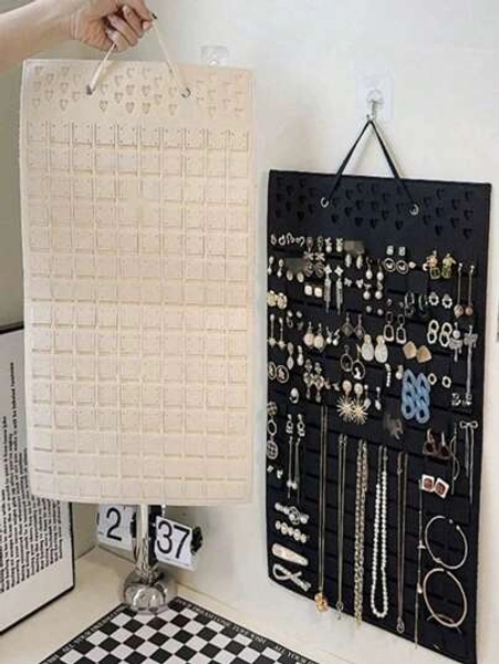 1pc Felt Hanging Jewelry Organizer