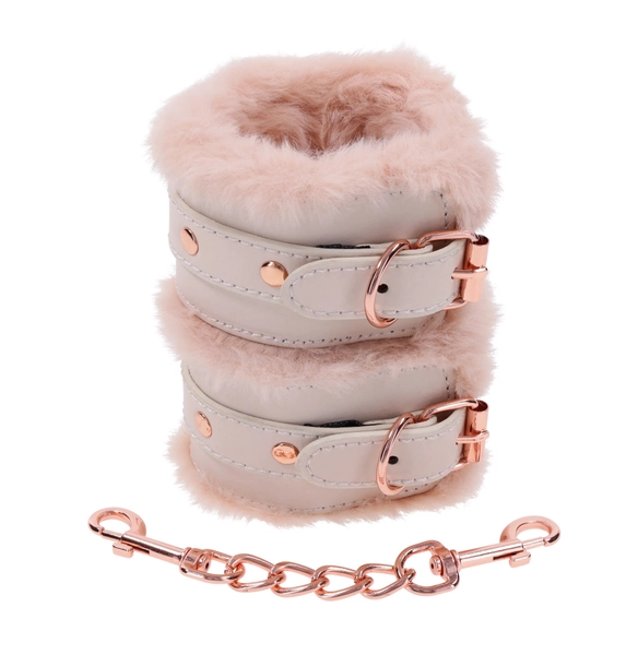 Peaches N Creame Fur Handcuffs - Pink