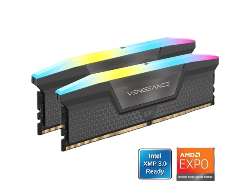 CORSAIR Vengeance RGB 32GB (2 x 16GB) 288-Pin PC RAM DDR5 6000 (PC5 48000) Desktop Memory Model CMK32GX5M2B6000Z38 - Newegg.com