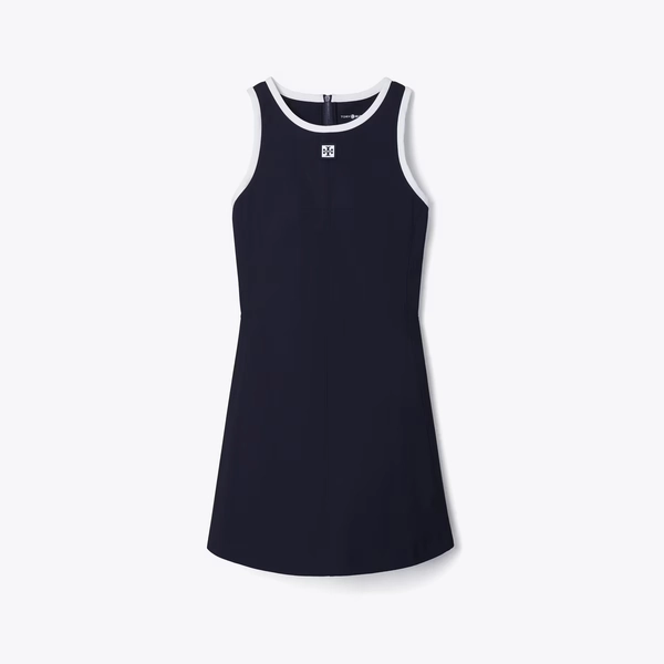 Jersey Racerback Tennis Dress in blue, size L