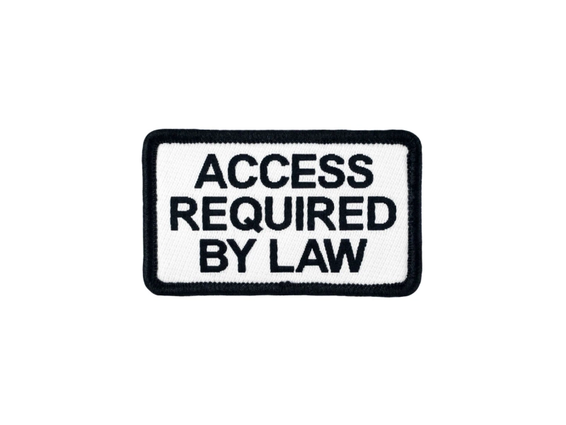 Access Required By Law - SD-016 Service Dog Woven Patch - 2.5 Inch X 1.5 Inch Perfect for small dogs!