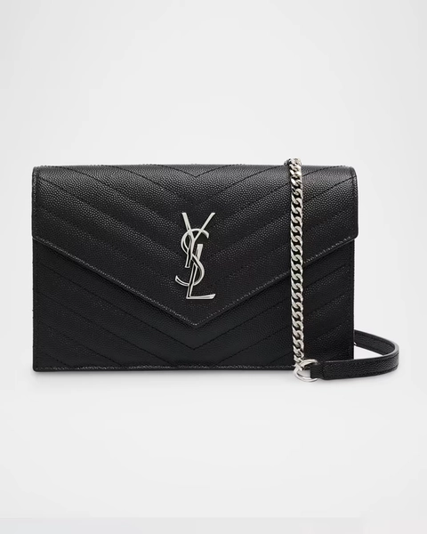 Cassandre YSL Shoulder Bag in Chevron Quilted Leather