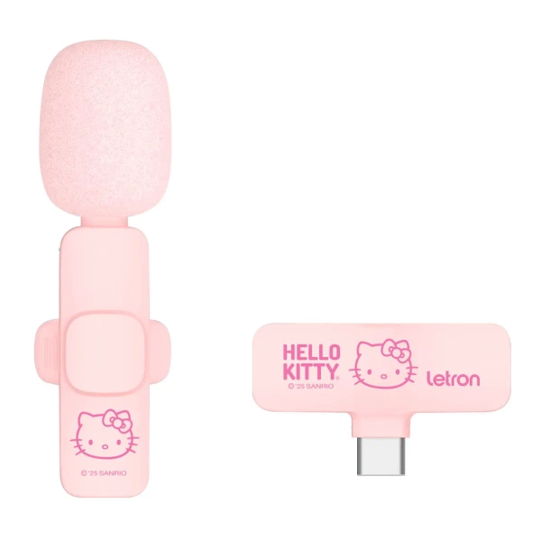 Microfone de Lapela sem Fio Hello Kitty 