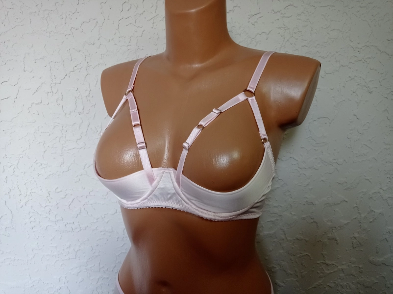Satin cupless bra, Shelf bra for large bust, open nipples bra quarter cup, cupless bra for big breast, see through bra, open lingeries