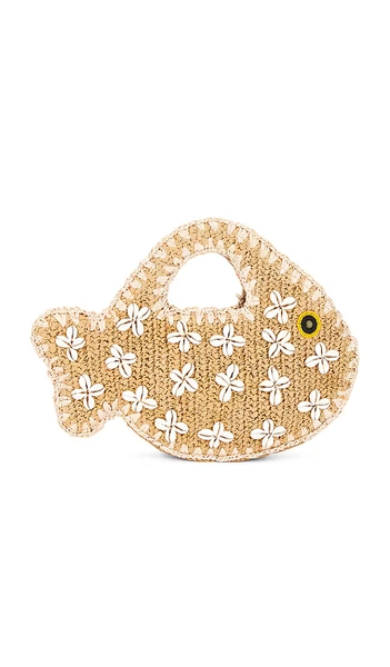 SIMONMILLER Puka Fish Bag in Neutral.