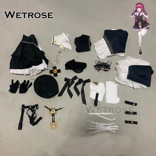 [Wetrose] In Stock Hololive Vtuber Houshou Marine Skirt Nun Outfit Sleeveless Version Cosplay Costume