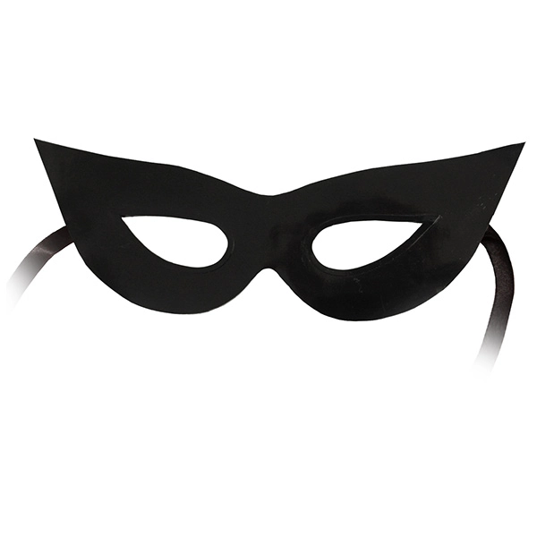 Latex Ladies Mask in black
