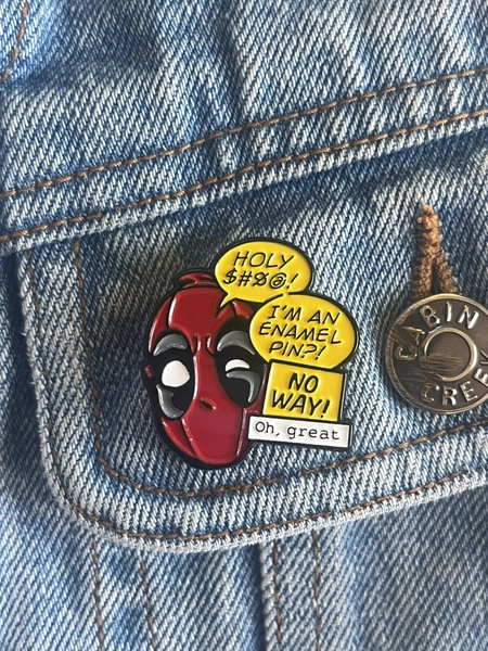 Marvel Comics Deadpool And Wolverine - Funny Enamel Pin / Badge / Brooch