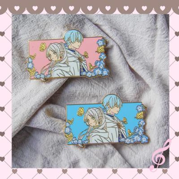 ♡ Frieren & Himmel Metal Pins ♡