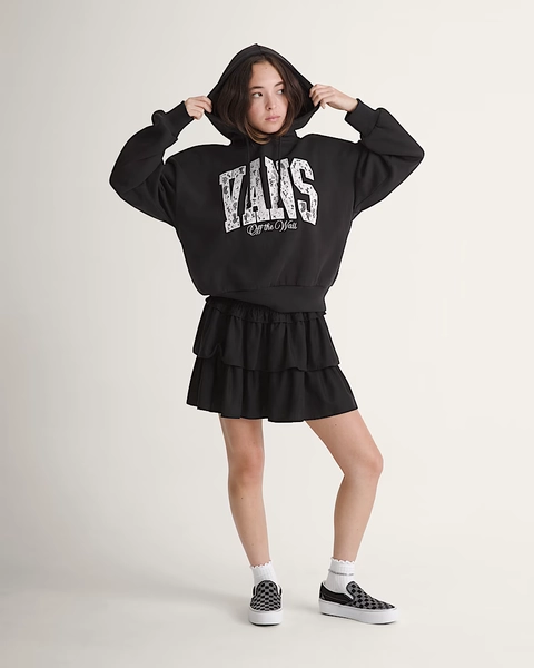 Laced Up Retro Pullover Hoodie in Black | Vans