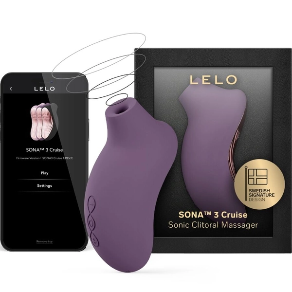 LELO - SONA 3 CRUISE SONIC CLITORAL MASSAGER BLACK - VIOLETA