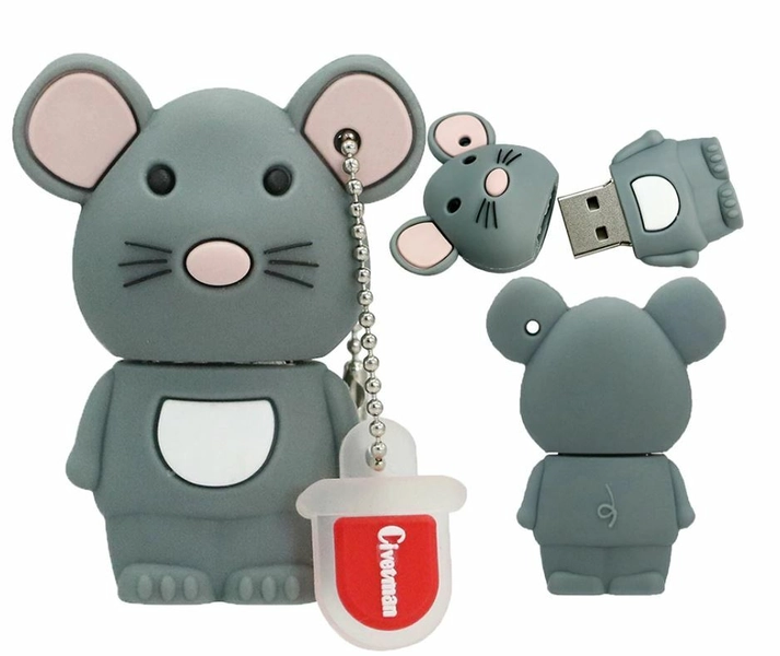 a lil' mousey flash drive for work!