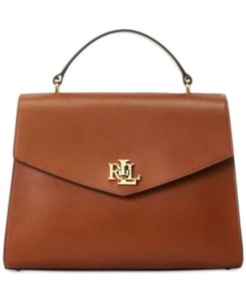 Farrah Leather Medium Top-Handle Satchel Bag