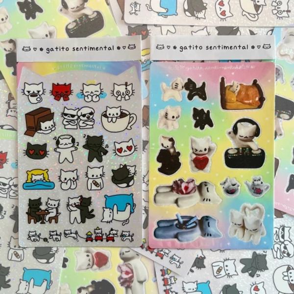 Gatitosentimental Kitty Sticker sheets (x2)