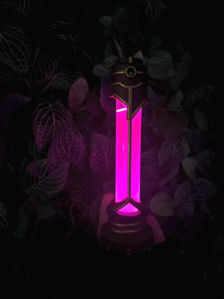 Arcane Jinx Shimmer Vial - Light-Up Cosplay Prop (USB or Battery)