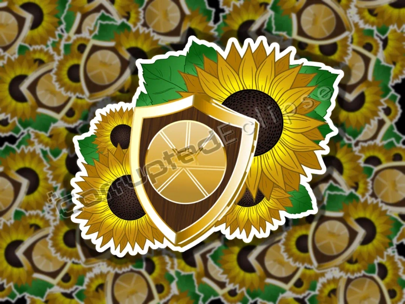 Paladin, Dungeons and Dragons Class Sticker - Sunflowers, Shield, Golden, Sunrise, Lathander - Etsy