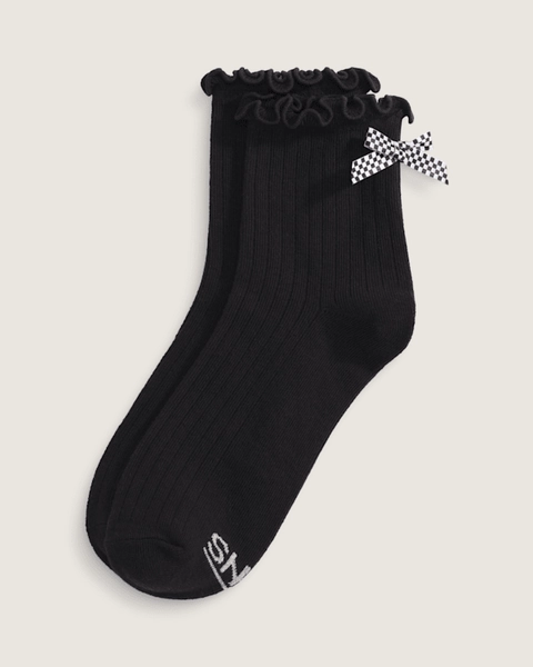 Bow Back Crew Socks in Black| Vans US