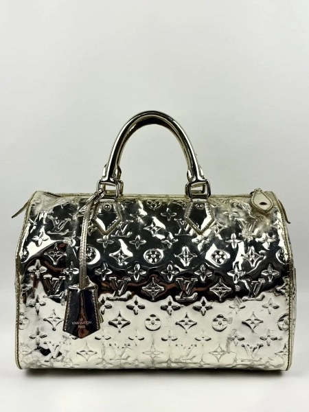 Louis Vuitton - 2006 - Silver Metallic - Mirror - Speedy 35