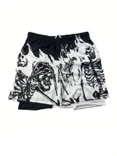 (different design/color) American Street Style 2 in 1 Gym Shorts, Graphic Quick-Dry Breathable Side Pockets, Outdoor Running Gym Wear, Casual Fitted Shorts, Athletic Wear Shorts, Breathable Sport Shorts, Sports Casual Shorts