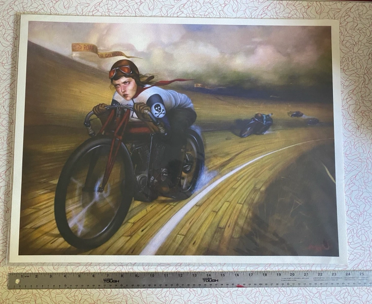 Board Track 18" x 24" Watercolor Giclee Print
