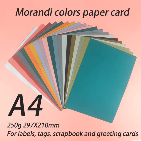 DUOFEN 250g Morand couleurs papier carte inscriptible A4 papier dur papier épais pour bricolage papercraft projets Scrapbook papier Album - AliExpress 
