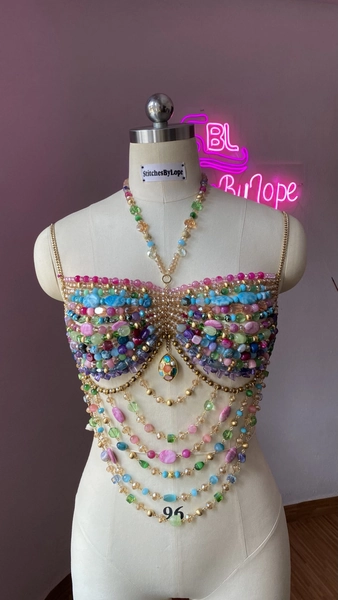 Pastel Gemstone Bralette