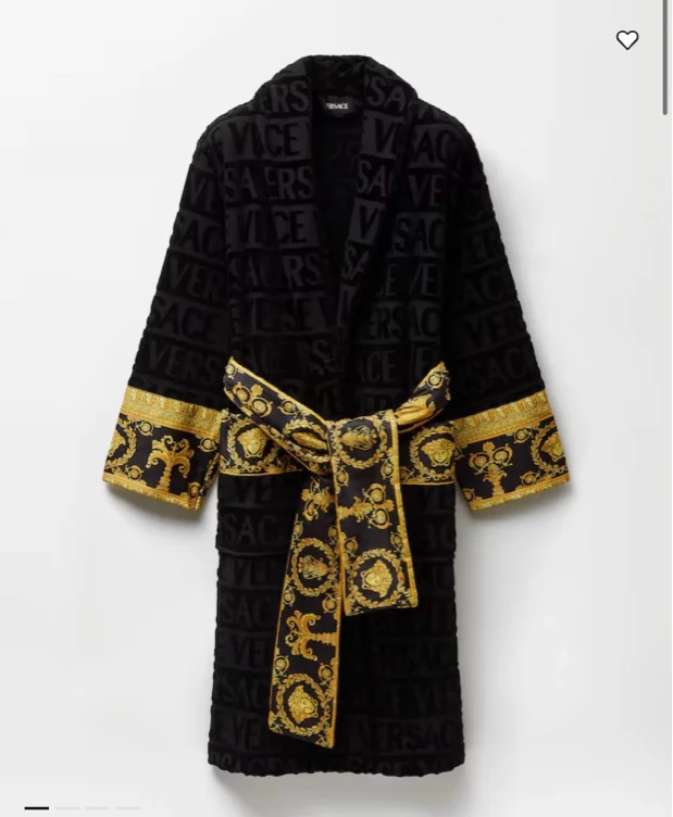 Versace Bathrobe black 