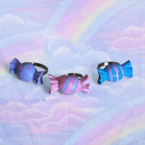 bundle of 3 candy rings 