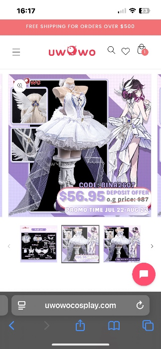 JUL PRESALE Uwowo Genshin Impact Columbina Ballet Fanart White Swan Cosplay Costume - $70 — Offer valid Jul 22 – Aug 22 only / 【Pre-sale】M (with wings)