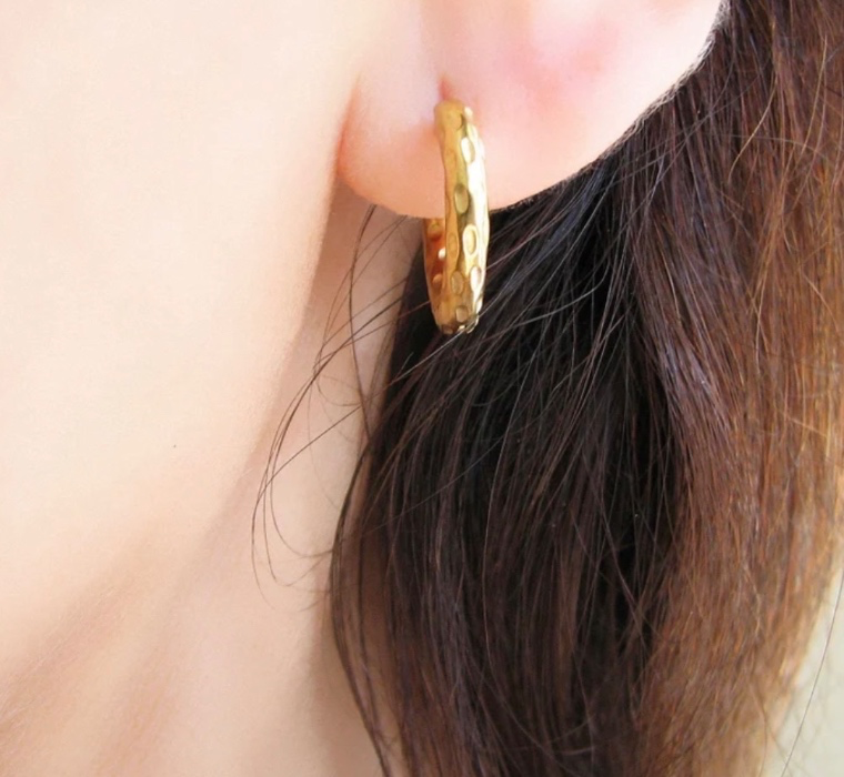 Gold Hoop Earrings 