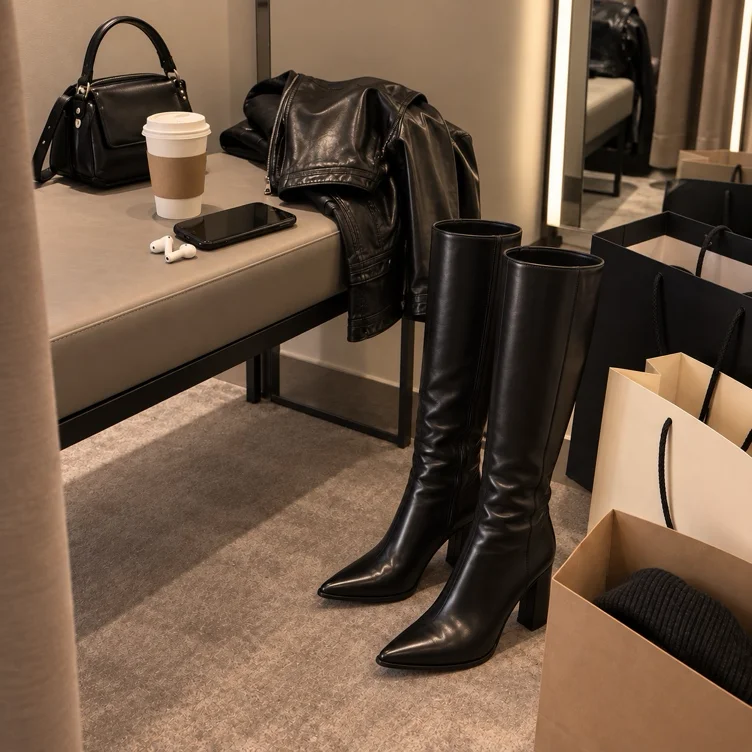 Neue Stiefel? Vielleicht. 😌 Du darfst dich mit 100 € an meiner nächsten Shoppingtour beteiligen.