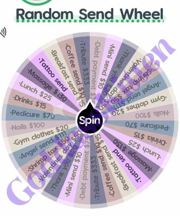 Take a spin: random send wheel