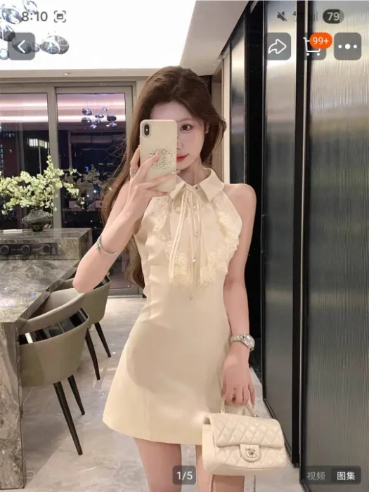 white dress