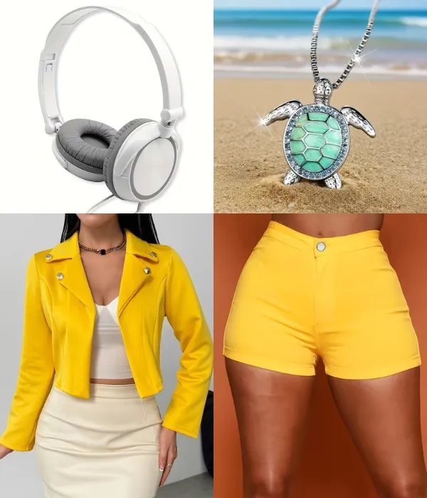 April O'Neil shorts set