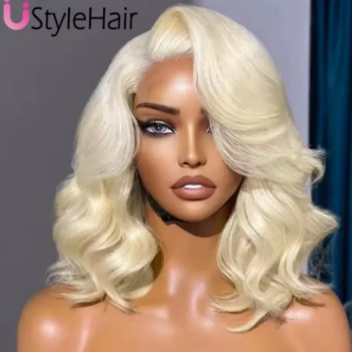 Blonde lacefront wig
