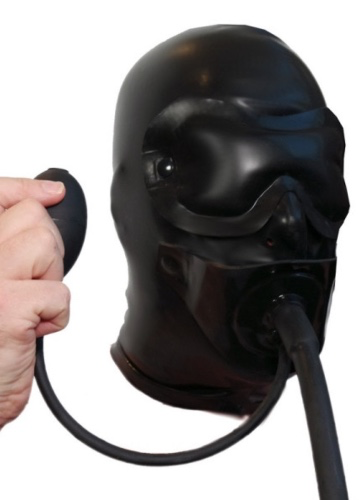 RubberPigs - Extreme Hood with b’fold and inflatable gag