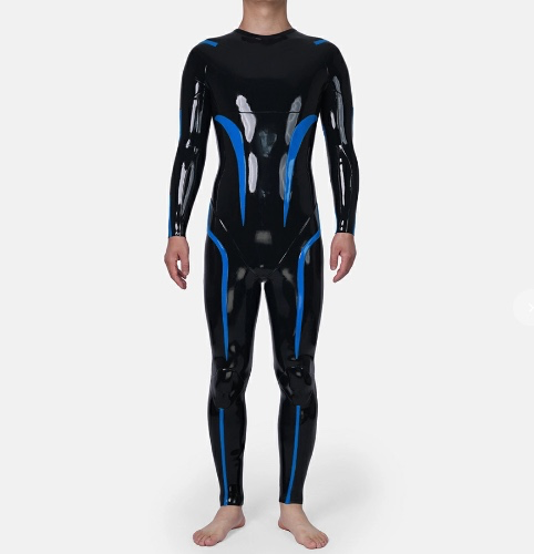 Furrjoi Silicone Rinzler Suit - Black & Blue