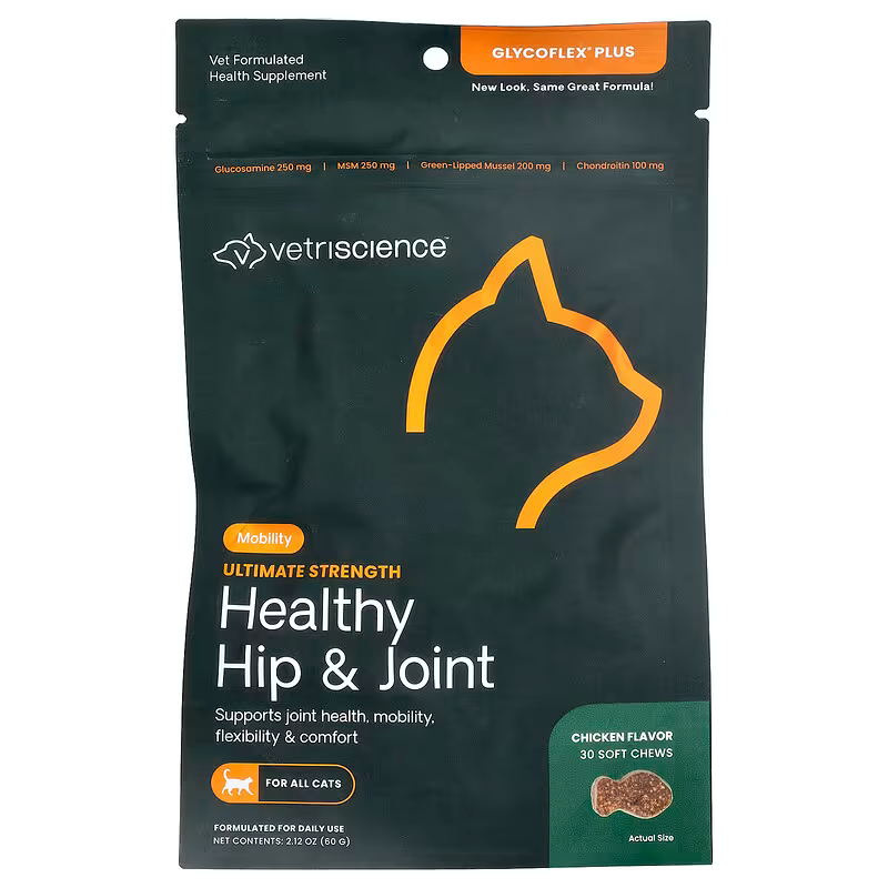 Hip and joint supplement for my old cat Frank 