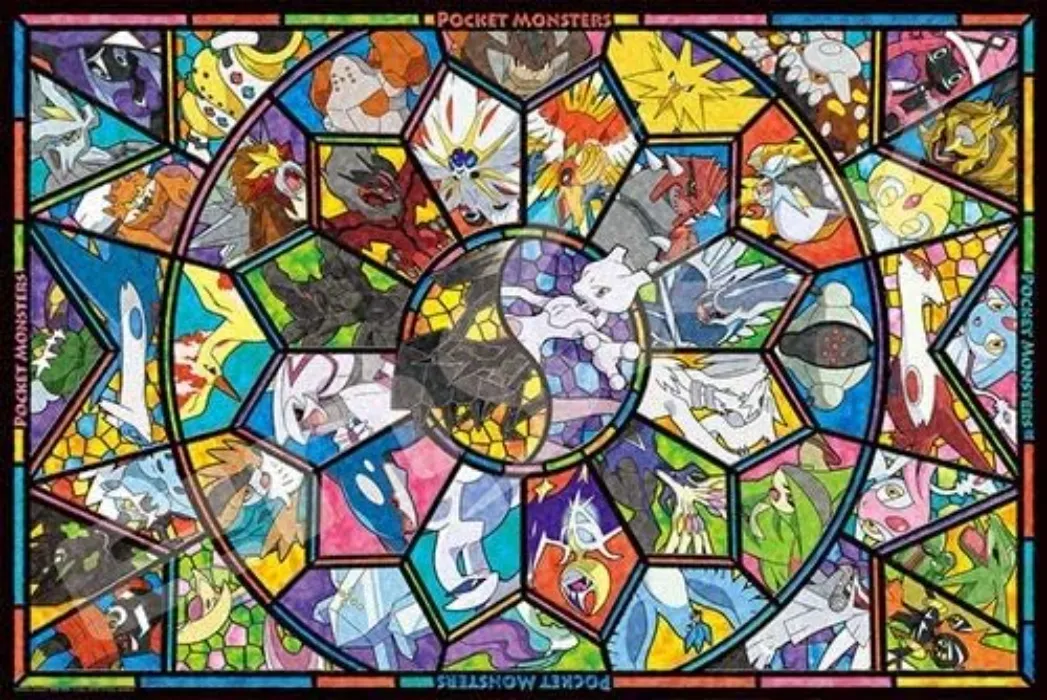Pokemon 1000 Piece Art Crystal Jigsaw Puzzle Pocket Monsters Legendary Pokemon (50 x 75 cm) - Pokémon légendaire - Article unique