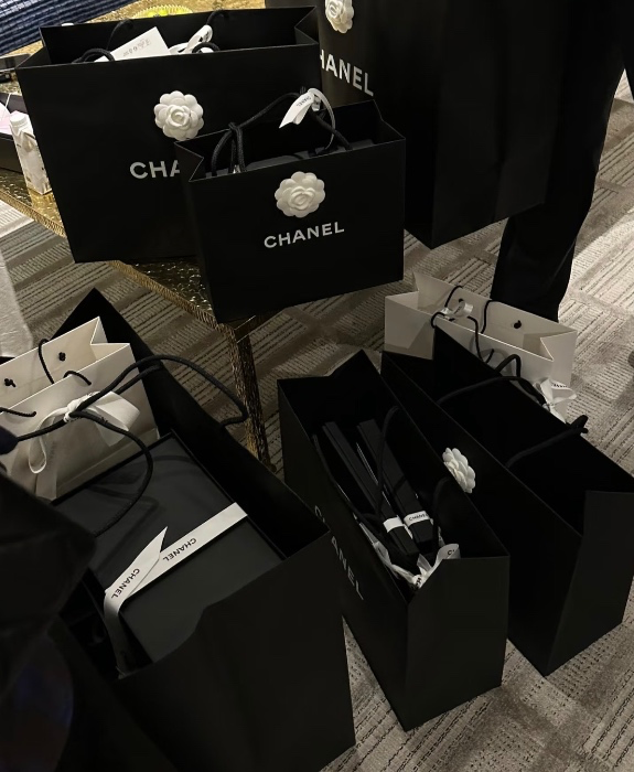 Luxury designer shopping