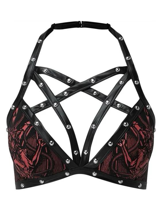 Baphomet Leather Top 