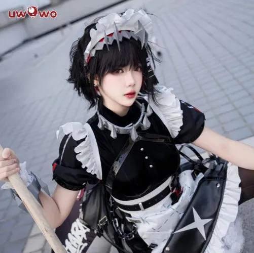 【Special Discount】Uwowo Game Zenless Zone Zero/ZZZ Ellen Joe Maid Cosplay Costume - 【In Stock】M+Tail cover