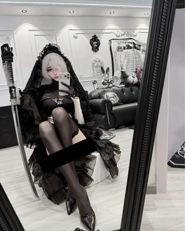 2B full cosplay (sword+costume+wig)