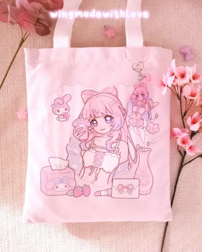 Sac fourre-tout Kokomi + porte clé