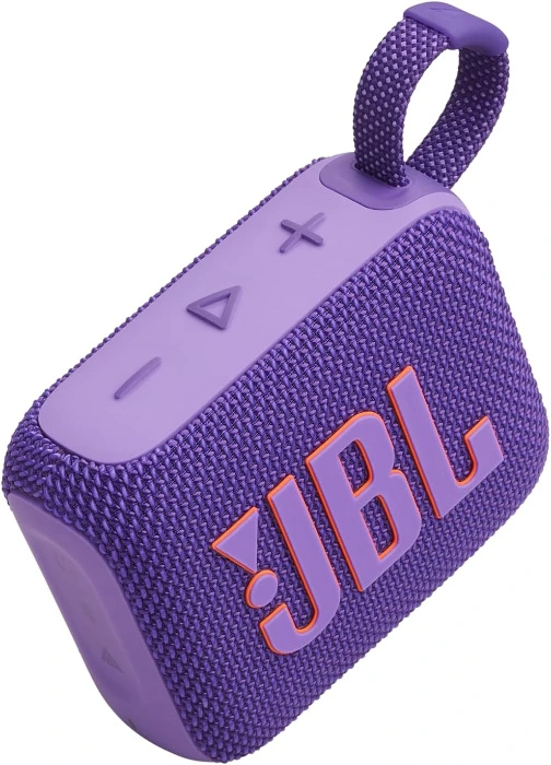 JBL Go 4 - Ultra-Portable, Waterproof and Dustproof Bluetooth Speaker, Big JBL Pro Sound with Punchy bass, 7-Hour Built-in Battery, Made in Part with Recycled Materials (Purple) 