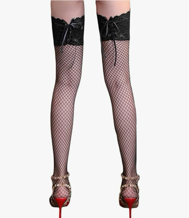 Lace up thigh high