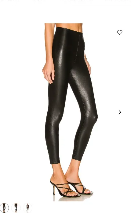 Petite Faux Leather Leggings