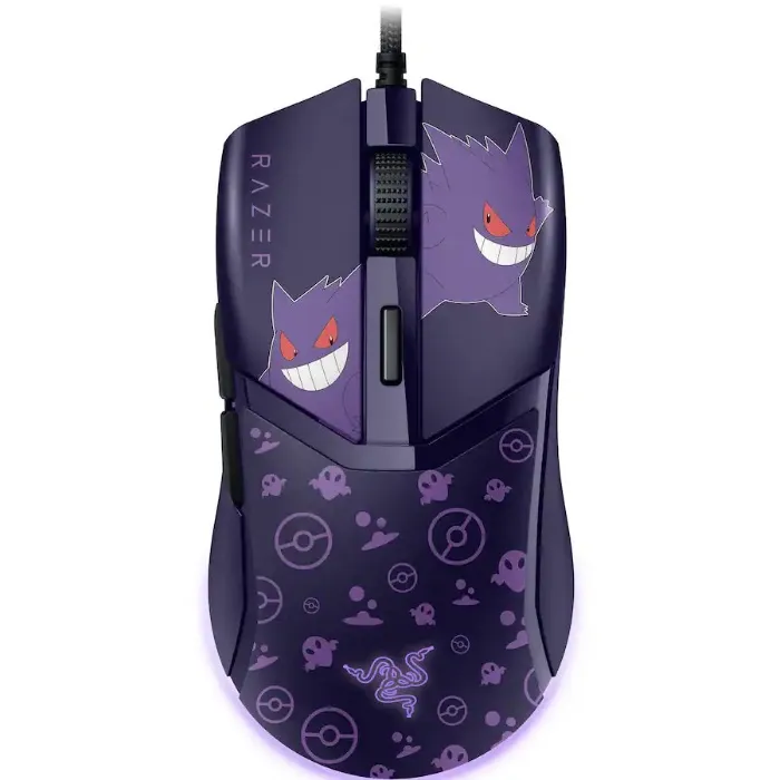 Razer - Cobra Lightweight Optical Gaming Mouse with Chroma RGB Lighting - Wired - Pokémon Gengar Edition