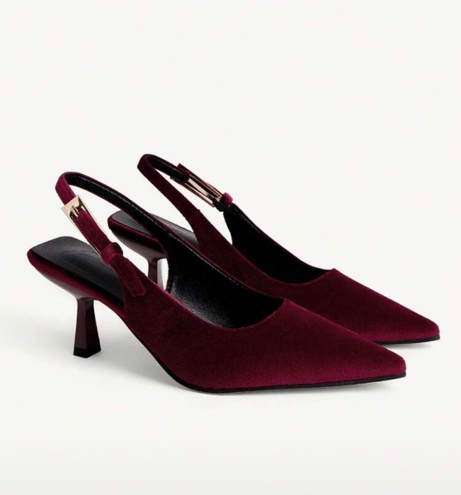 Kitten heels rood